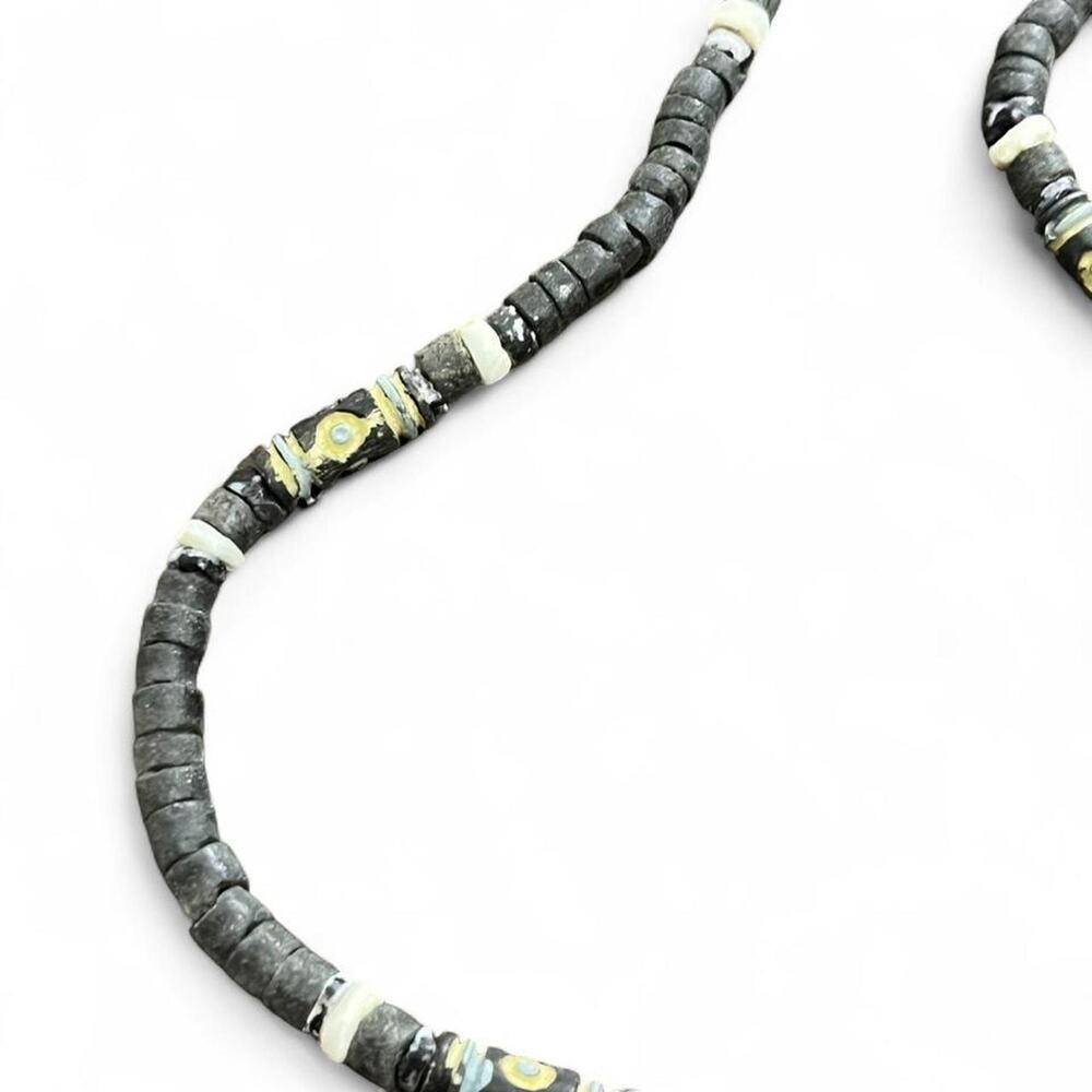 Black and white beaded necklace